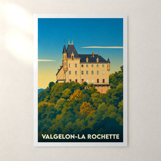 Affiche Valgelon-La Rochette – sans cadre, accrochée au mur