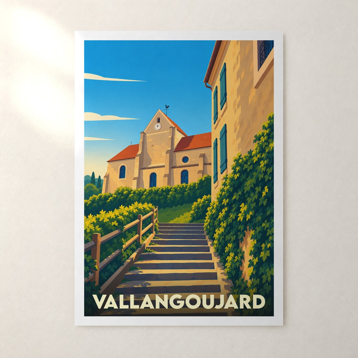 Affiche Vallangoujard – sans cadre, accrochée au mur