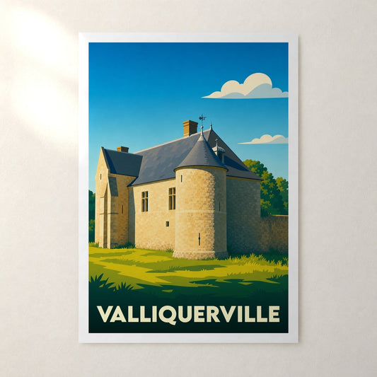 Affiche Valliquerville – sans cadre, accrochée au mur