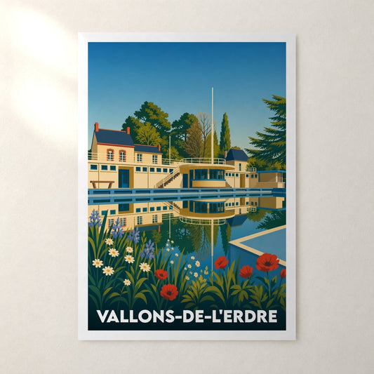 Affiche Vallons-de-l'Erdre – sans cadre, accrochée au mur