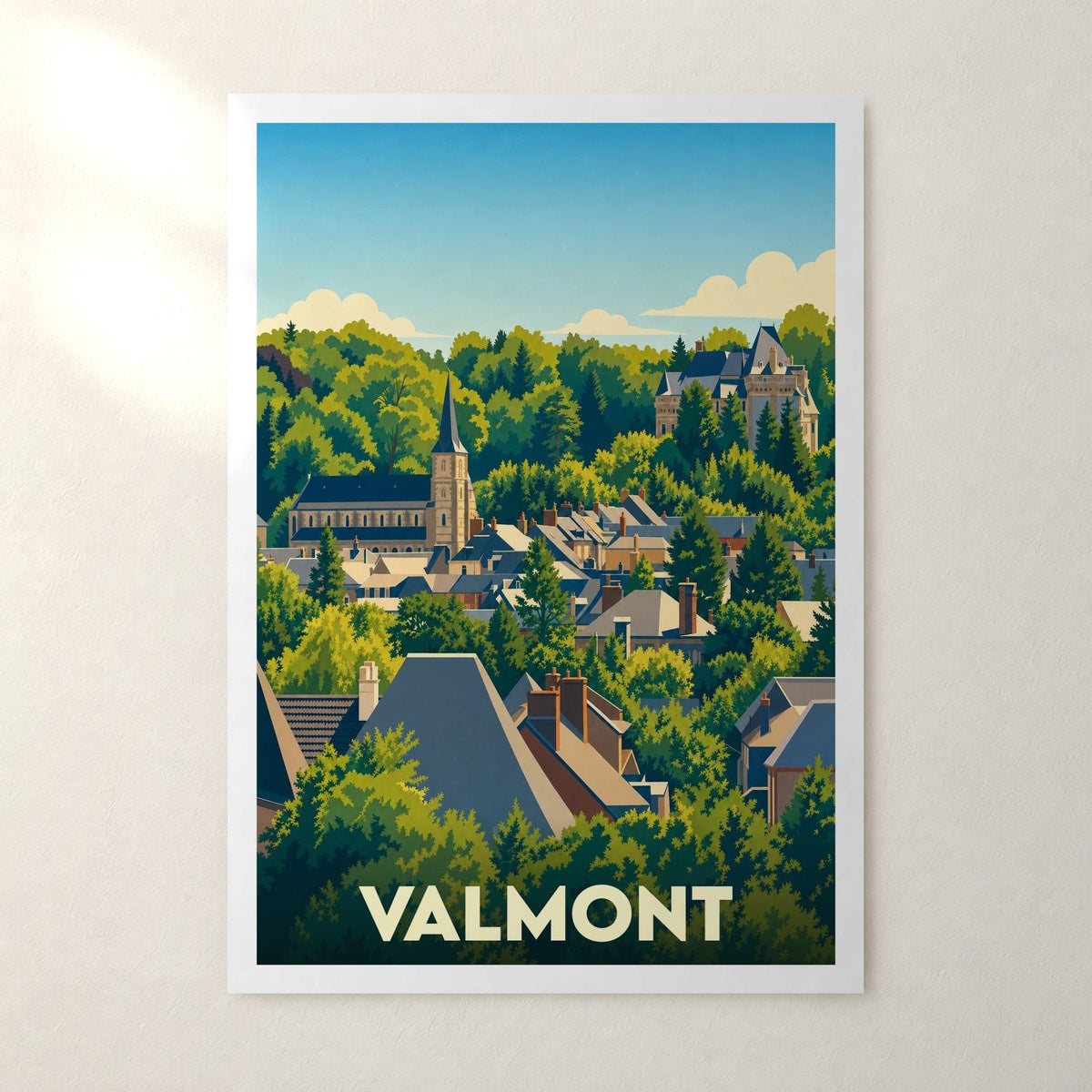 Affiche Valmont – sans cadre, accrochée au mur