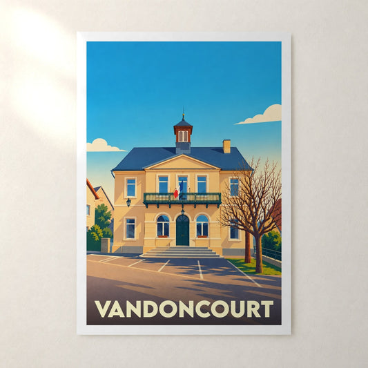 Affiche Vandoncourt – sans cadre, accrochée au mur