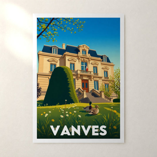 Affiche Vanves – sans cadre, accrochée au mur