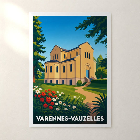 Affiche Varennes-Vauzelles – sans cadre, accrochée au mur