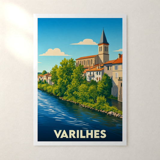 Affiche Varilhes – sans cadre, accrochée au mur