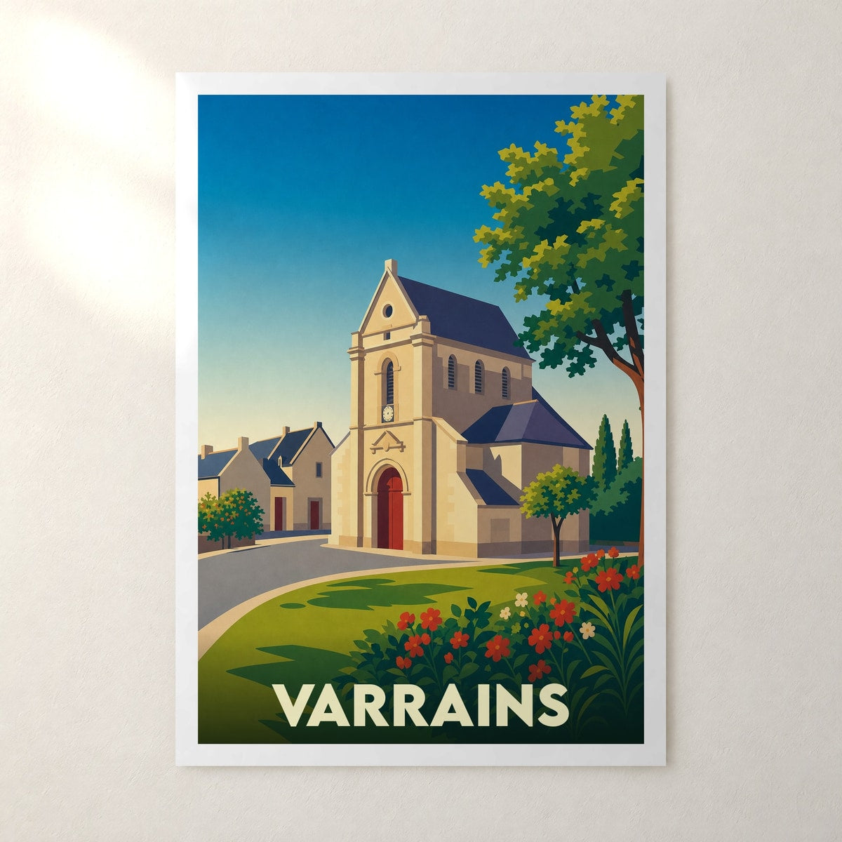 Affiche Varrains – sans cadre, accrochée au mur