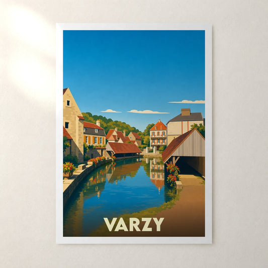 Affiche Varzy – sans cadre, accrochée au mur