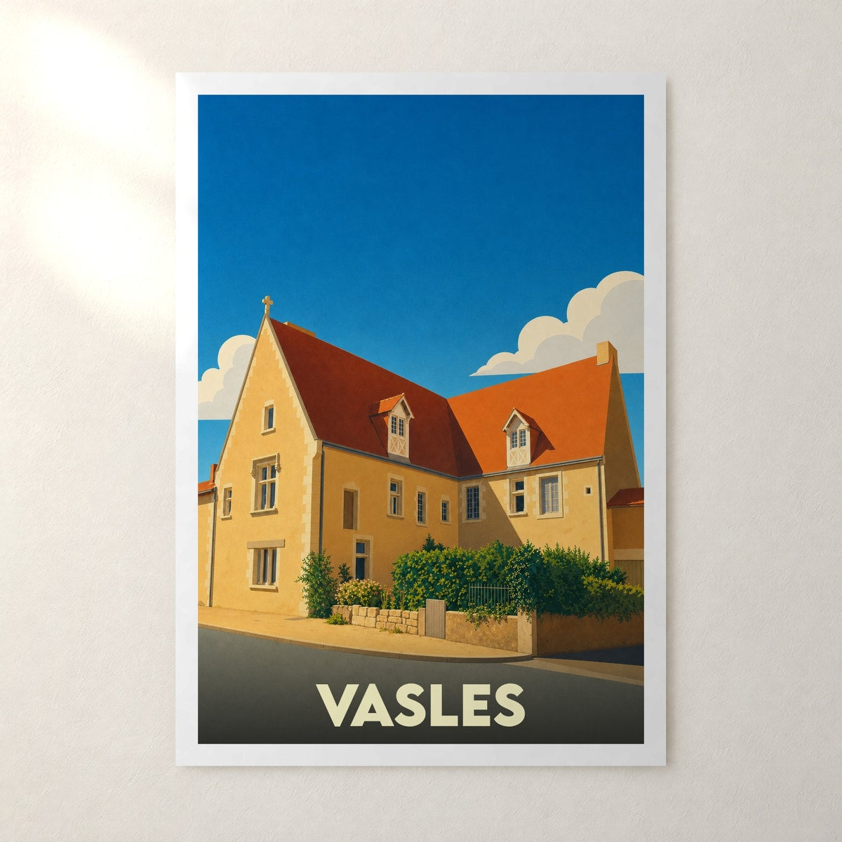 Affiche Vasles – sans cadre, accrochée au mur
