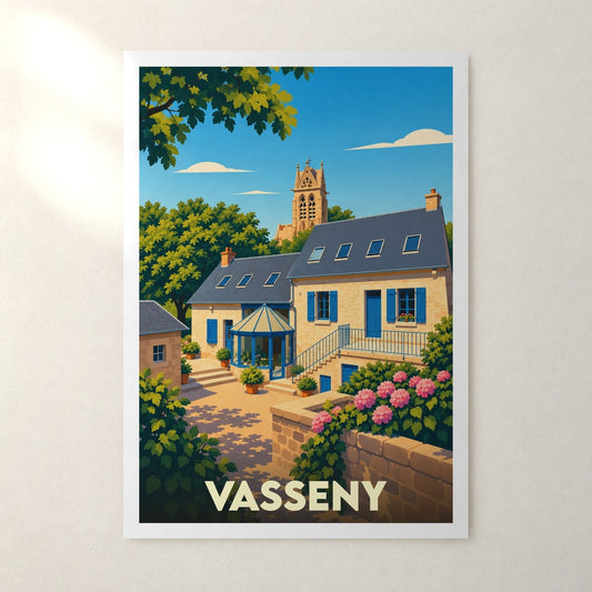 Affiche Vasseny – sans cadre, accrochée au mur