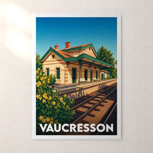 Affiche Vaucresson – sans cadre, accrochée au mur