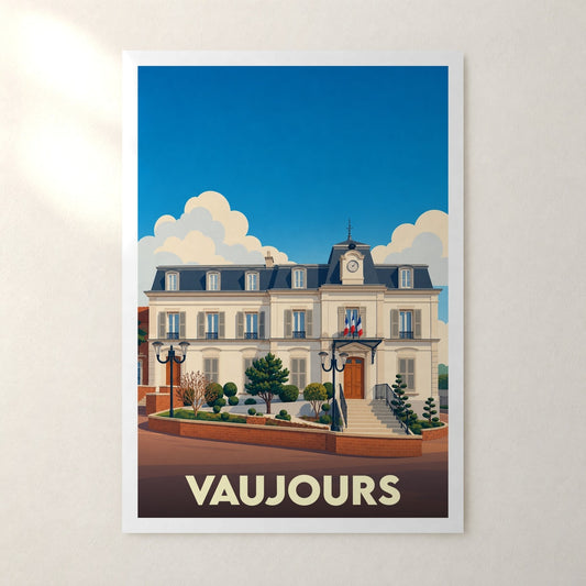 Affiche Vaujours – sans cadre, accrochée au mur