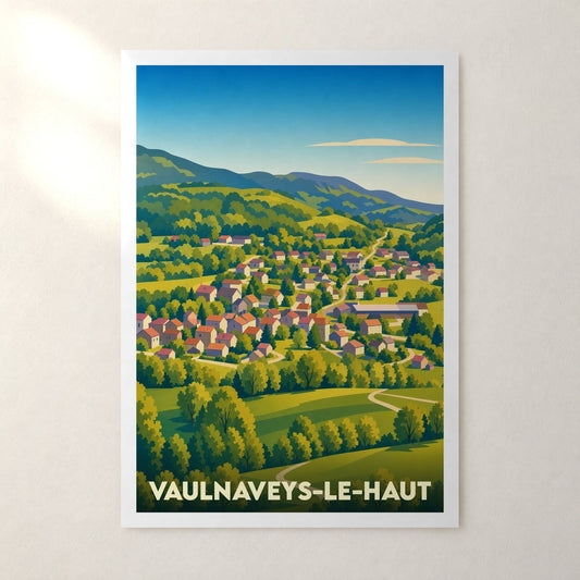 Affiche Vaulnaveys-le-Haut – sans cadre, accrochée au mur