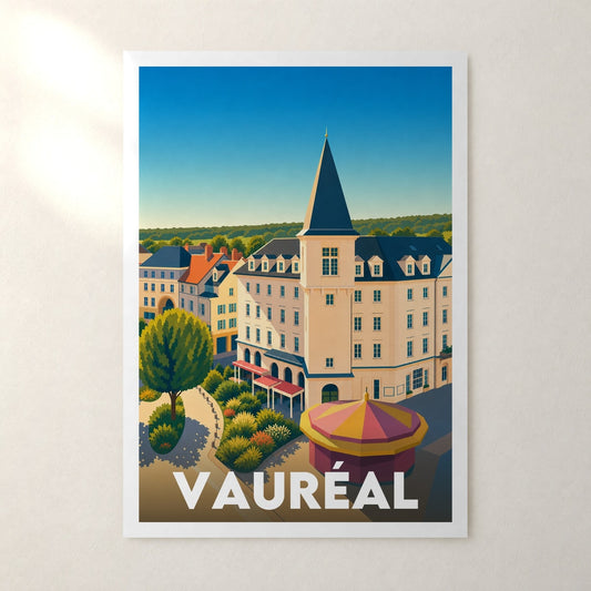 Affiche Vauréal – sans cadre, accrochée au mur