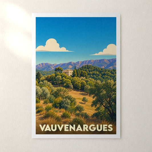 Affiche Vauvenargues – sans cadre, accrochée au mur