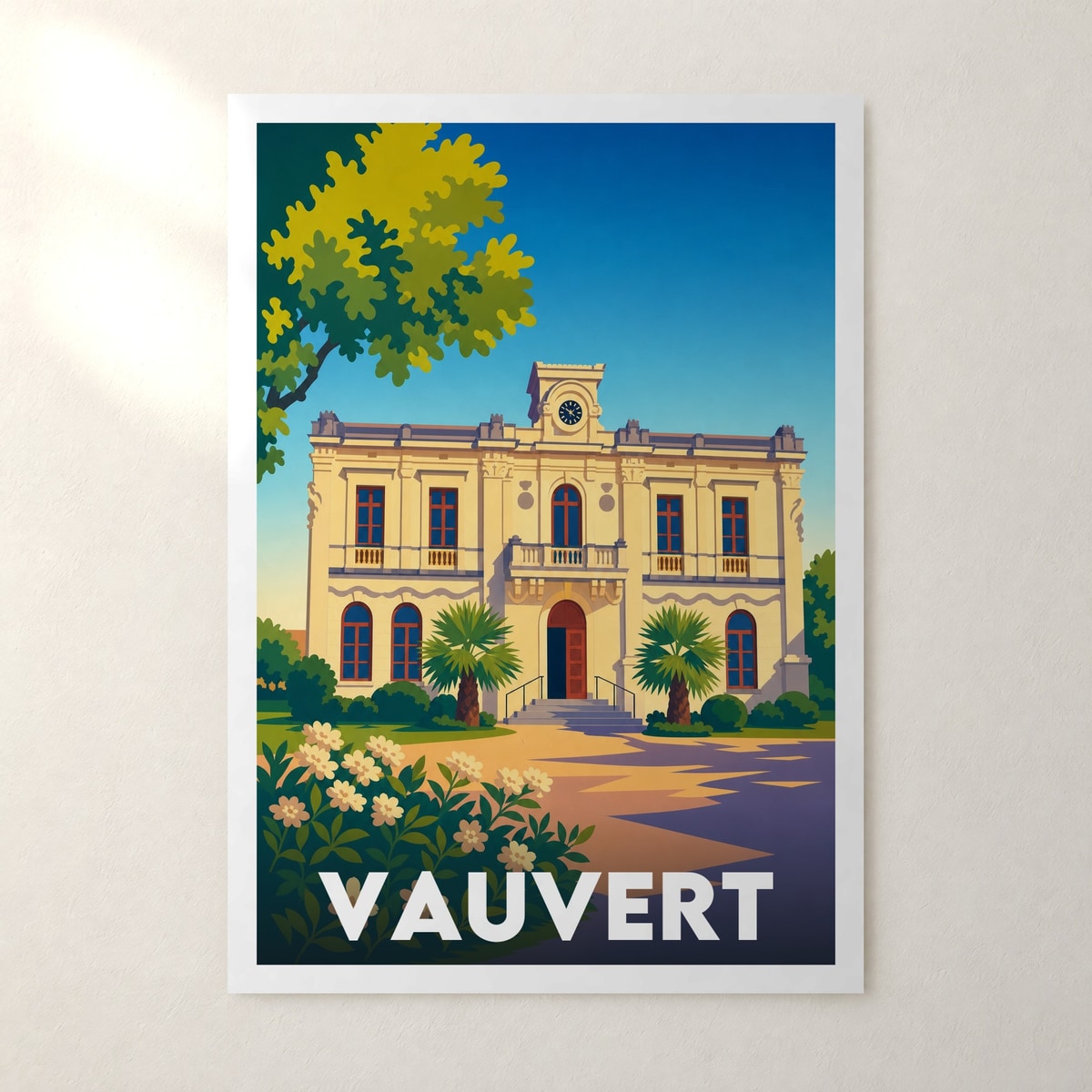 Affiche Vauvert – sans cadre, accrochée au mur