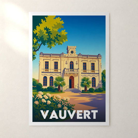Affiche Vauvert – sans cadre, accrochée au mur