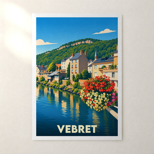 Affiche Vebret – sans cadre, accrochée au mur