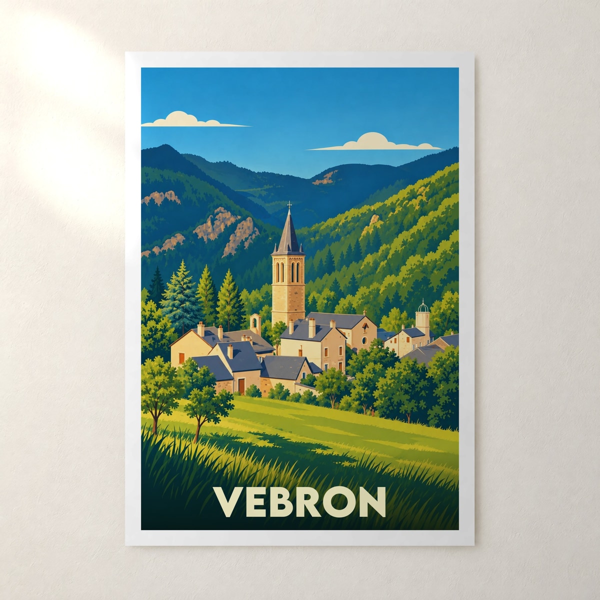 Affiche Vebron – sans cadre, accrochée au mur