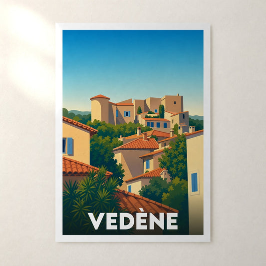 Affiche Vedène – sans cadre, accrochée au mur