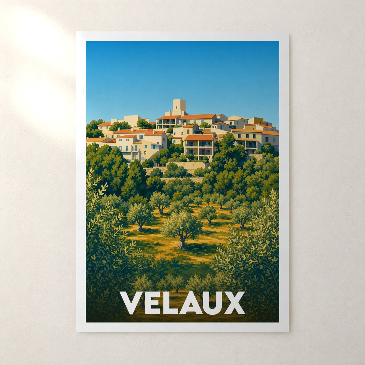 Affiche Velaux – sans cadre, accrochée au mur