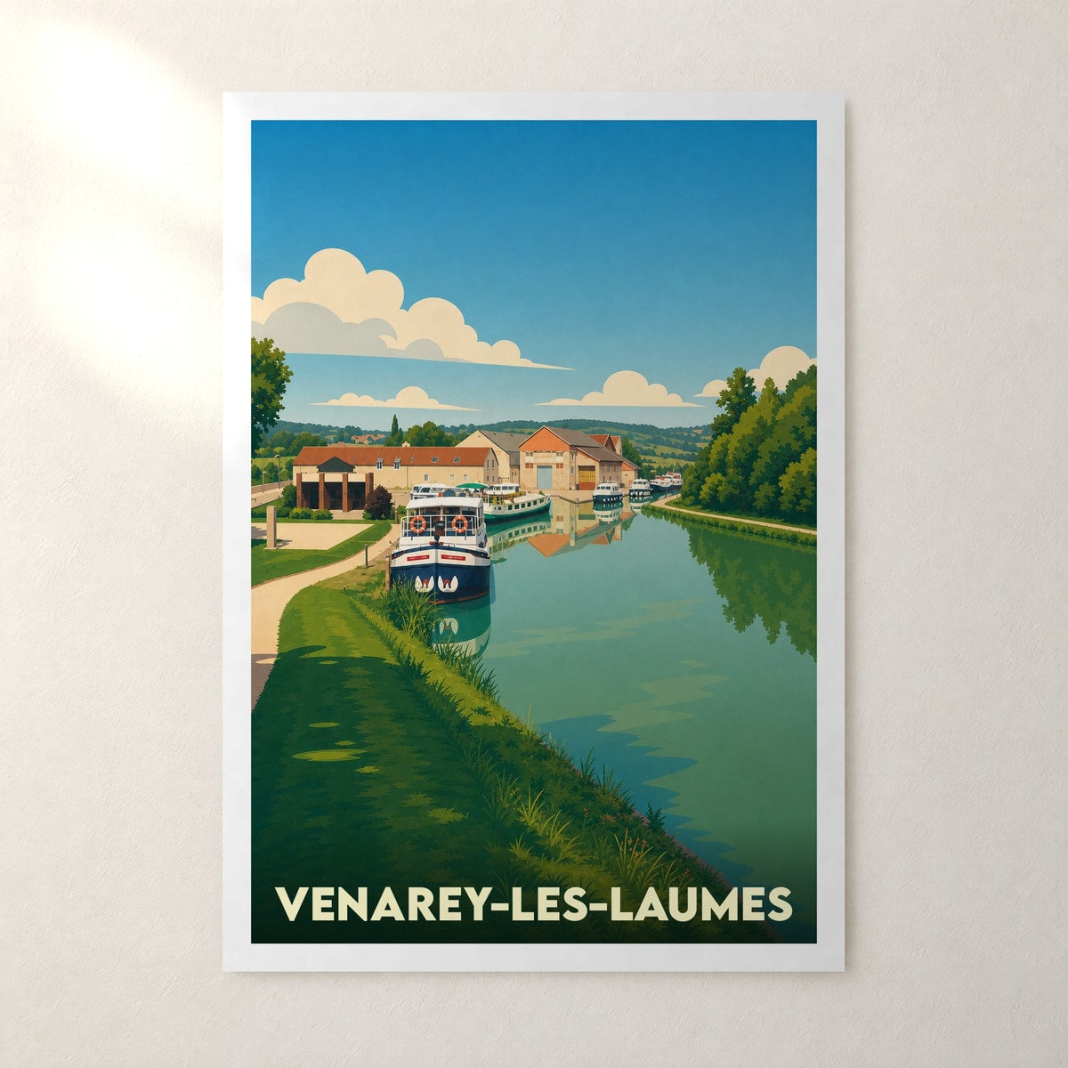 Affiche Venarey-les-Laumes – sans cadre, accrochée au mur