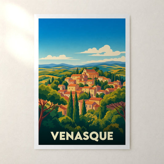 Affiche Venasque – sans cadre, accrochée au mur