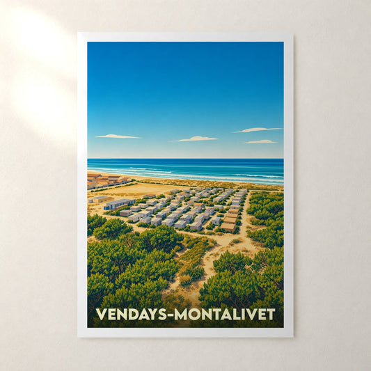 Affiche Vendays-Montalivet – sans cadre, accrochée au mur