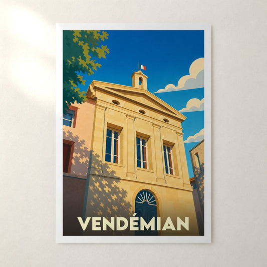 Affiche Vendémian – sans cadre, accrochée au mur