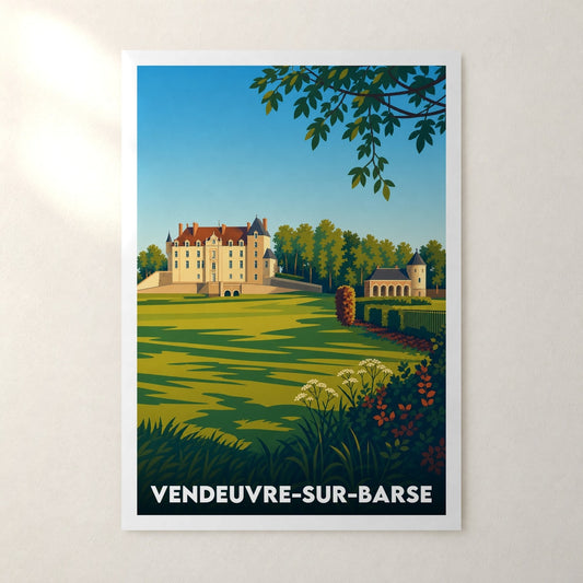 Affiche Vendeuvre-sur-Barse – sans cadre, accrochée au mur