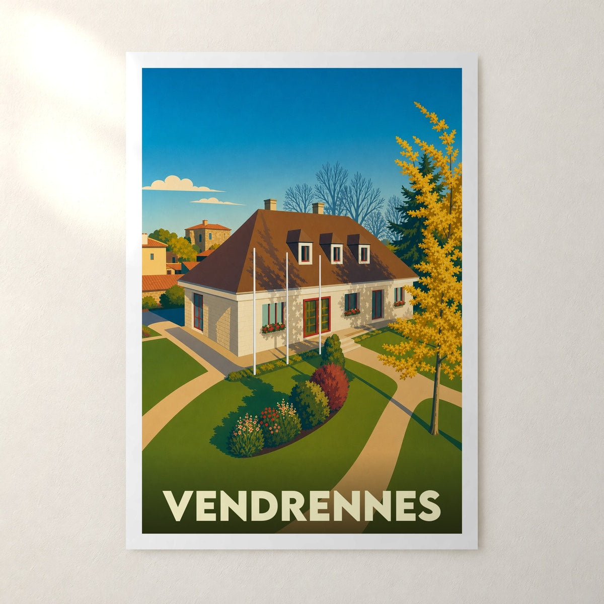 Affiche Vendrennes – sans cadre, accrochée au mur
