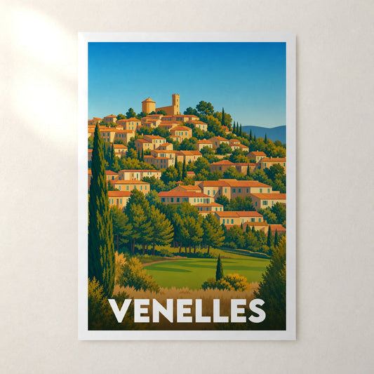 Affiche Venelles – sans cadre, accrochée au mur