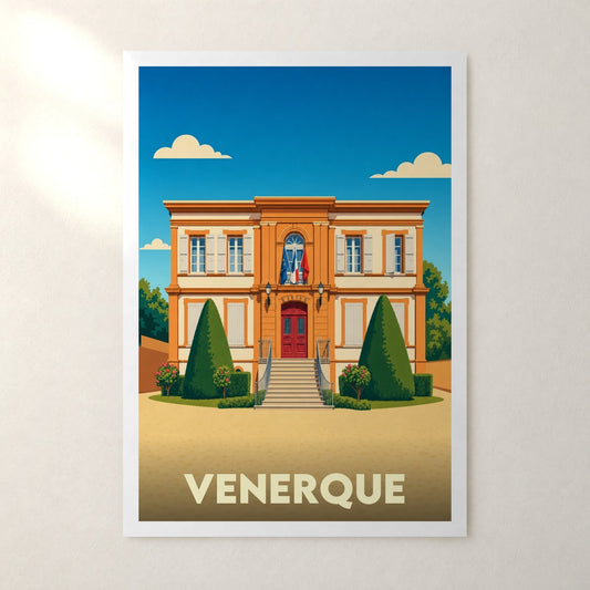 Affiche Venerque – sans cadre, accrochée au mur