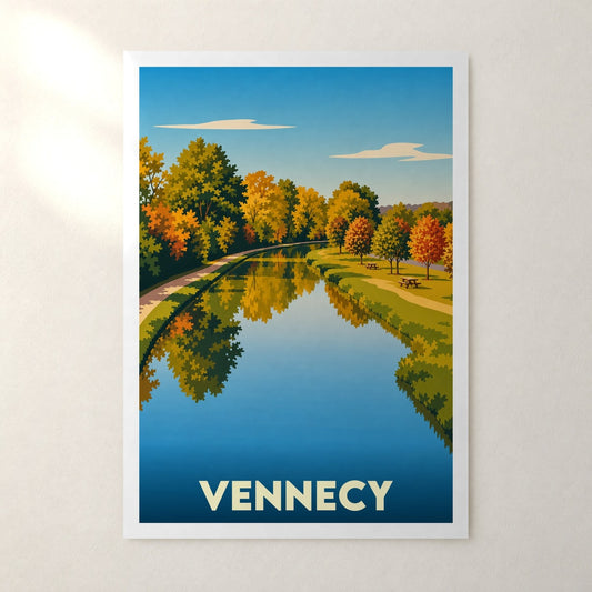 Affiche Vennecy – sans cadre, accrochée au mur