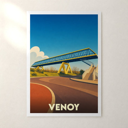 Affiche Venoy – sans cadre, accrochée au mur