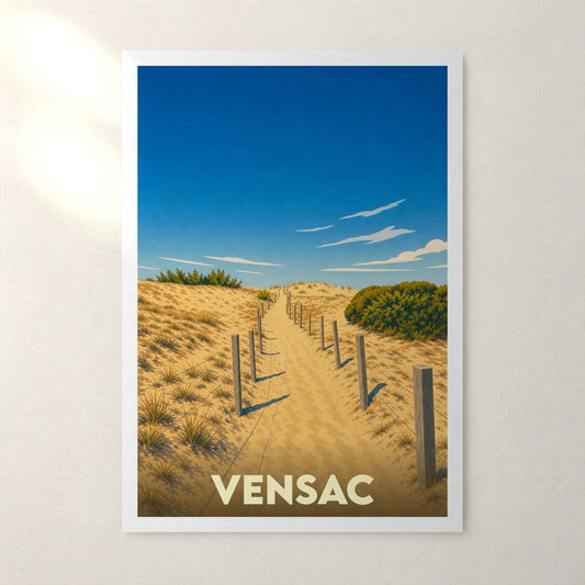Affiche Vensac – sans cadre, accrochée au mur