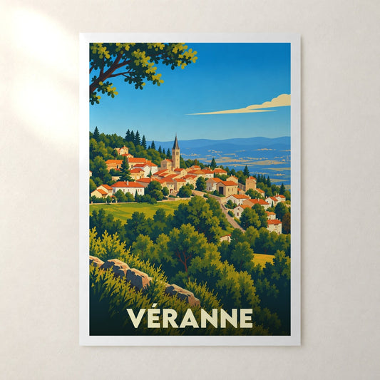 Affiche Véranne – sans cadre, accrochée au mur