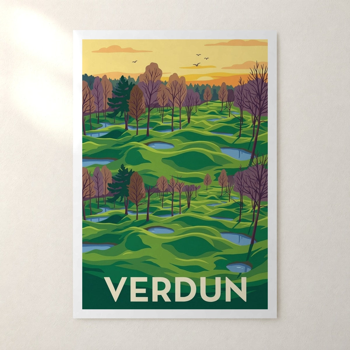 Affiche Verdun – sans cadre, accrochée au mur