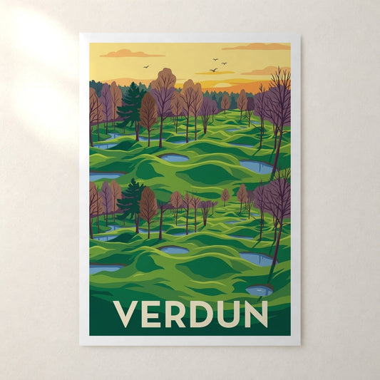 Affiche Verdun – sans cadre, accrochée au mur