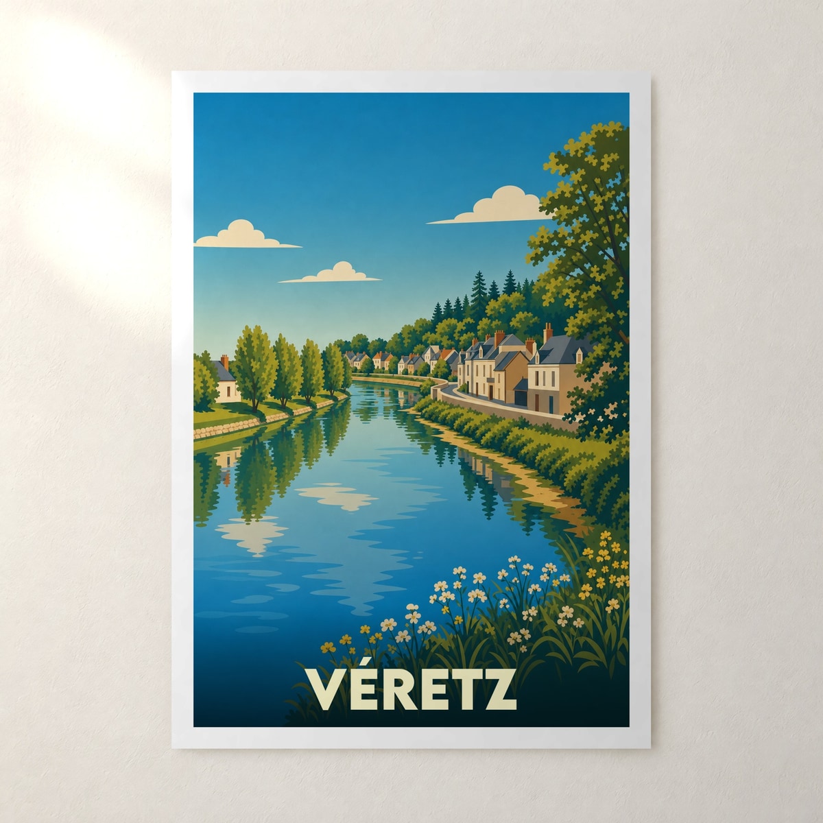 Affiche Véretz – sans cadre, accrochée au mur
