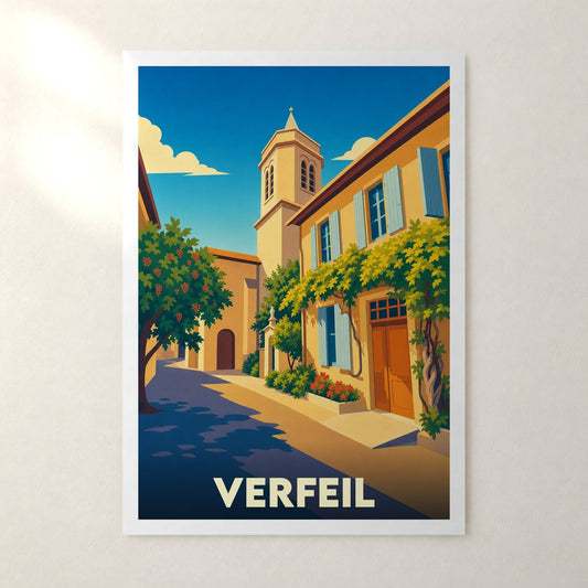 Affiche Verfeil – sans cadre, accrochée au mur