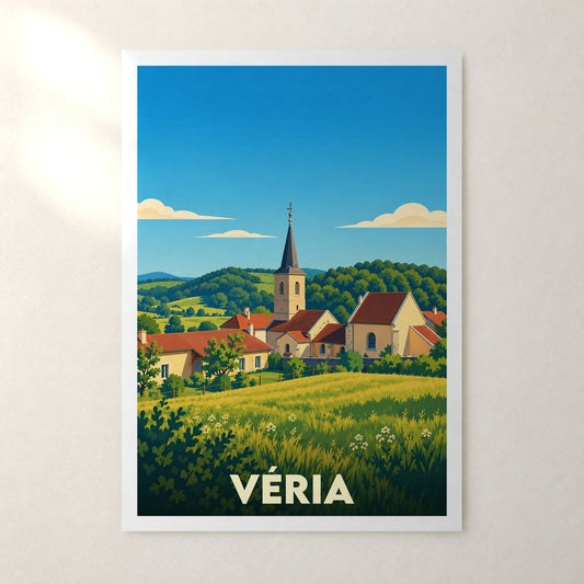 Affiche Véria – sans cadre, accrochée au mur