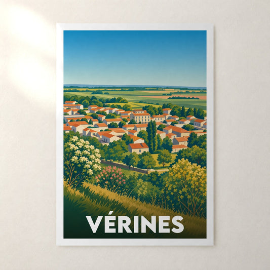 Affiche Vérines – sans cadre, accrochée au mur