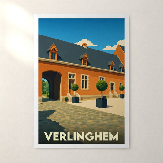 Affiche Verlinghem – sans cadre, accrochée au mur