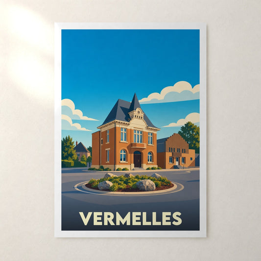 Affiche Vermelles – sans cadre, accrochée au mur