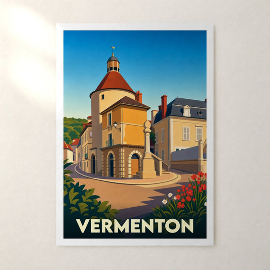 Affiche Vermenton – sans cadre, accrochée au mur