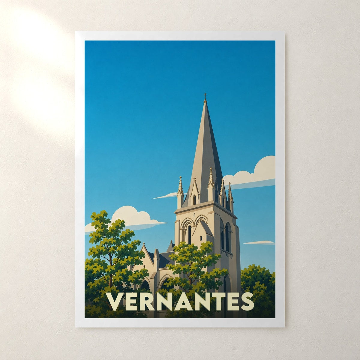 Affiche Vernantes – sans cadre, accrochée au mur