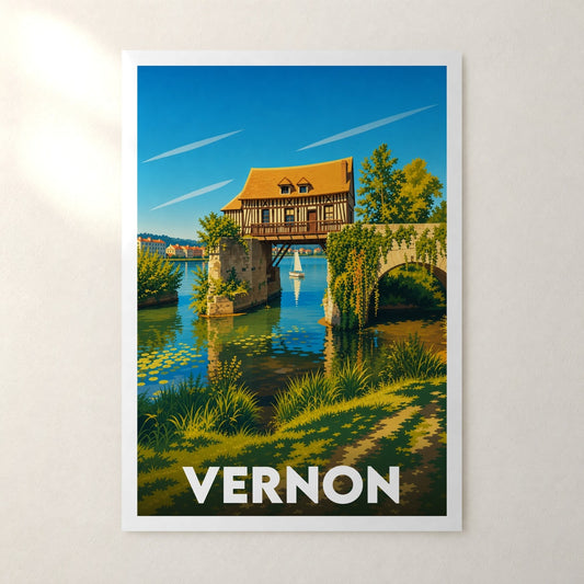 Affiche Vernon – sans cadre, accrochée au mur