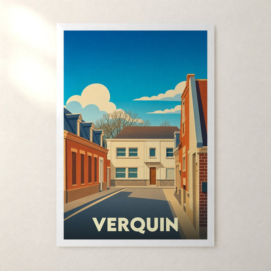 Affiche Verquin – sans cadre, accrochée au mur
