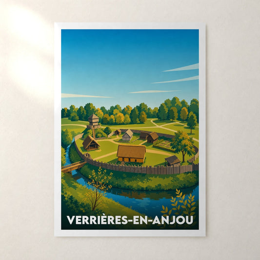 Affiche Verrières-en-Anjou – sans cadre, accrochée au mur