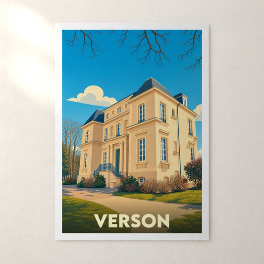Affiche Verson – sans cadre, accrochée au mur